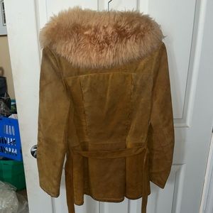 Sheepskin fur coat